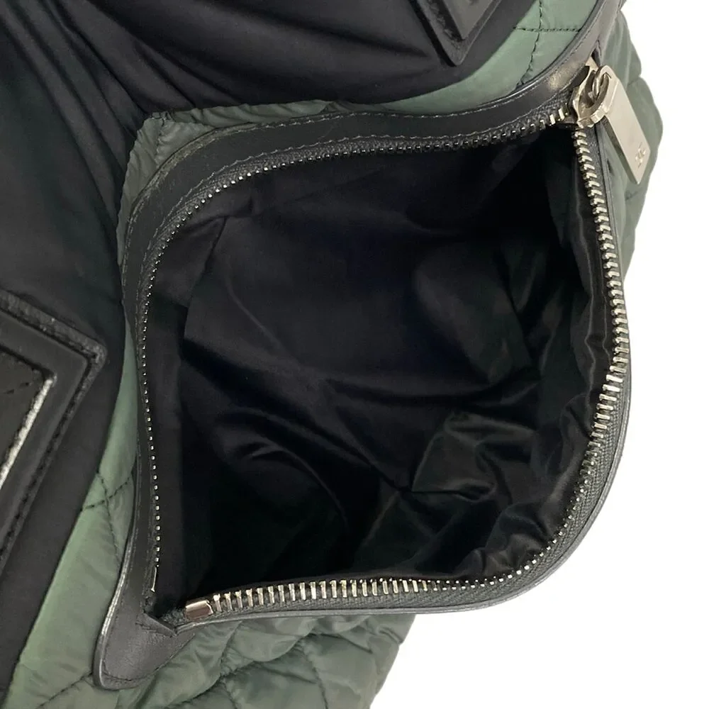 Chanel Coco Cocoon Tote Bag Green Black Gray